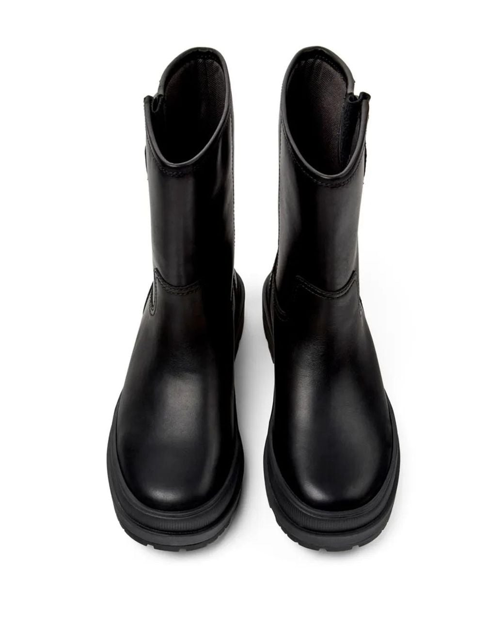 Camper Black Brutus Trek Leather Ankle Boots