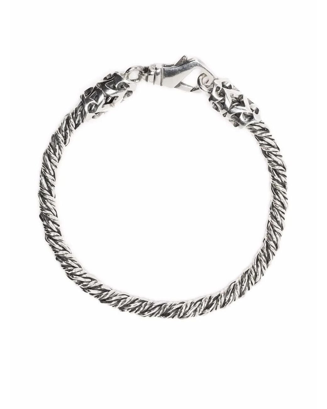 Emanuele Bicocchi Metallic Rope-Chain Bracelet
