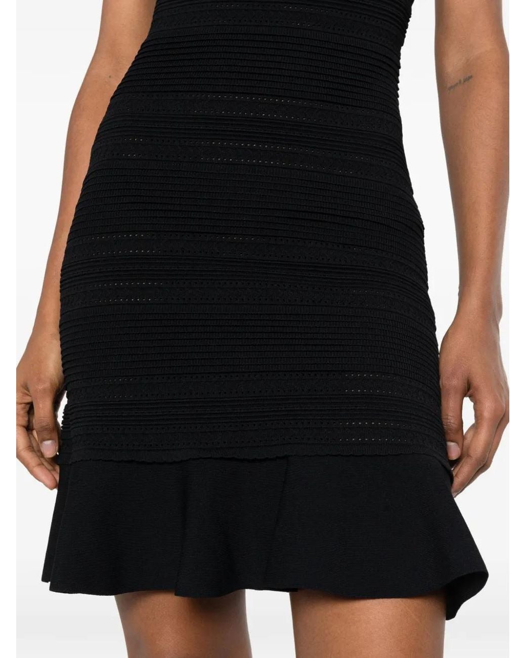 Sandro Black Mini Knit Dress