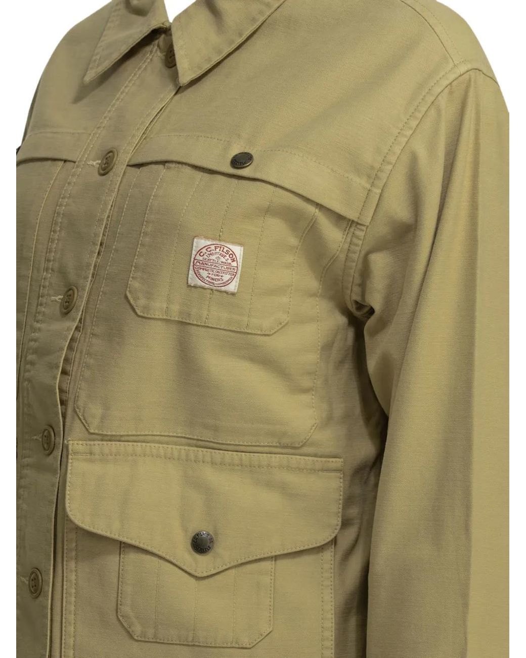 Giacca Multi-Tasche di Filson in Green