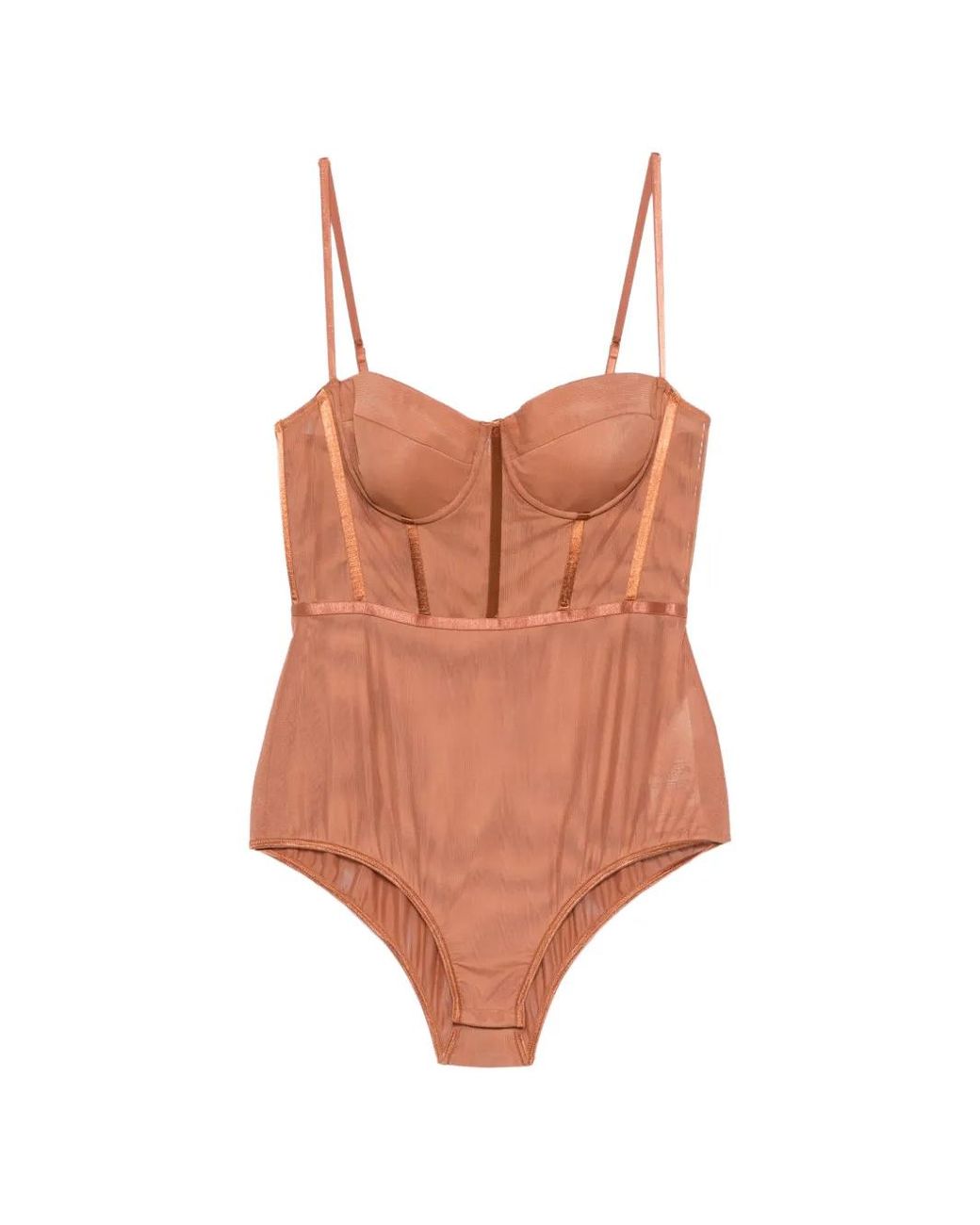 Body À Détail De Ruban Et Corset Zimmermann en coloris Brown