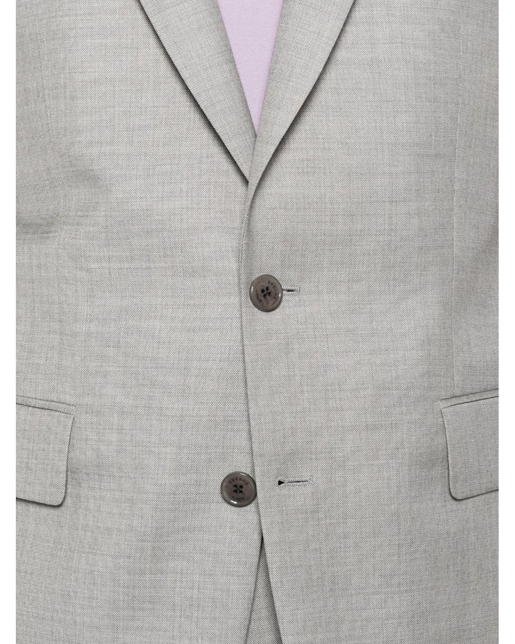 Fursac Gray Two-Piece Wool Suit for men