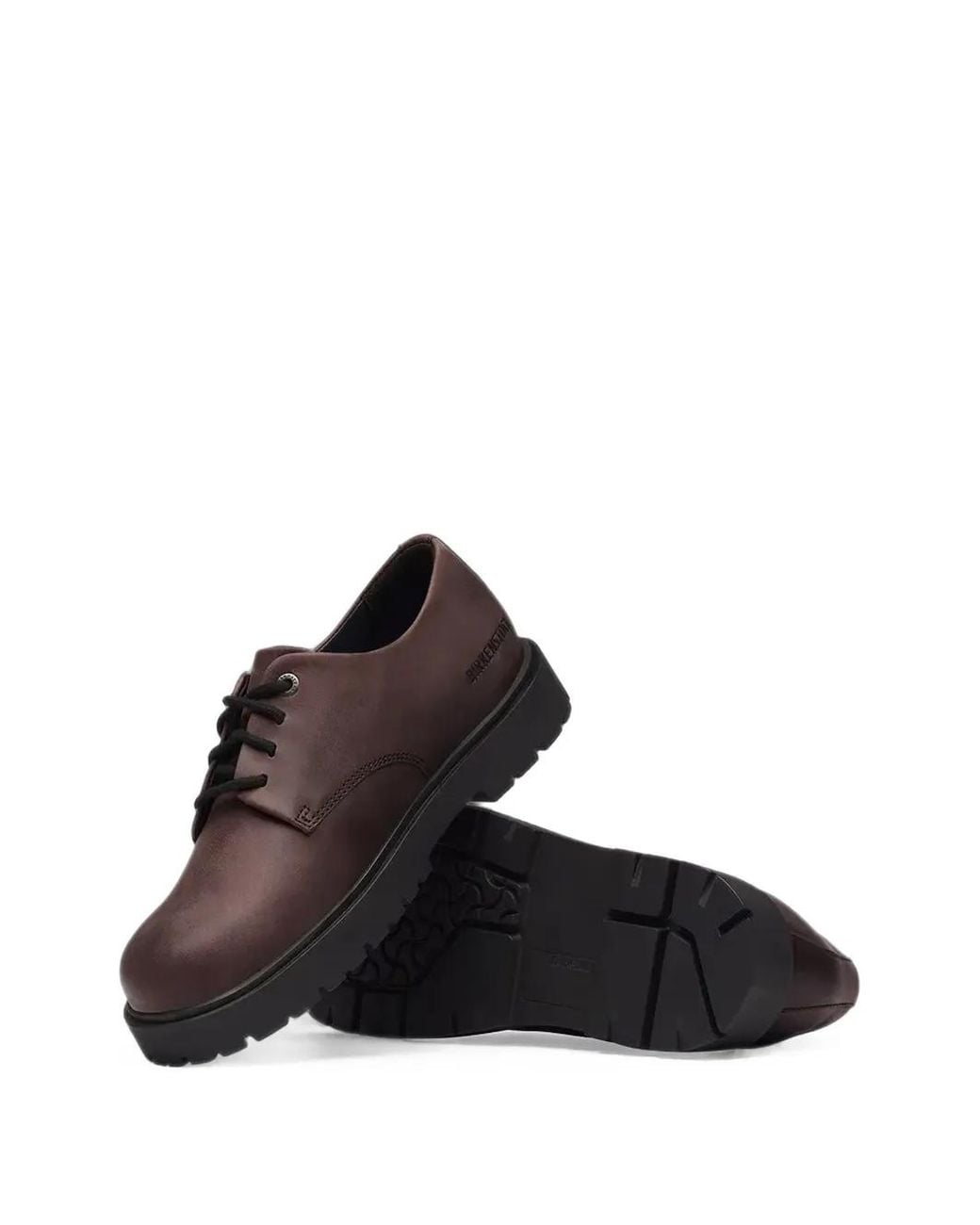 Birkenstock Brown Highwood Lace-Up Leather Derby Shoes