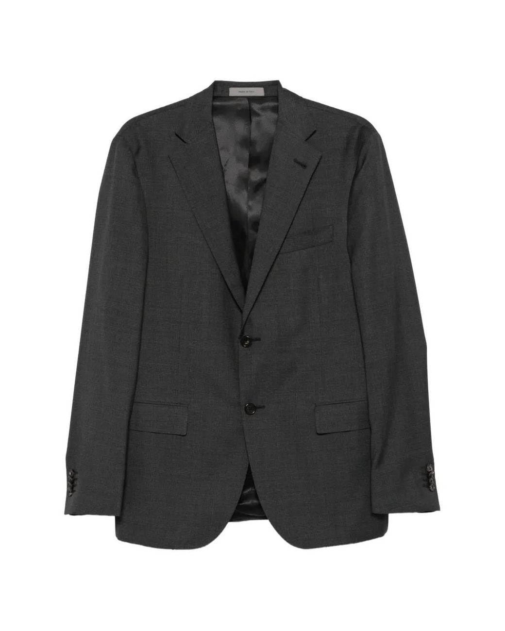 Corneliani Geruit Pak in het Black voor heren