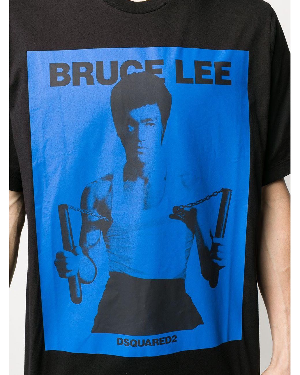DSquared² Baumwolle T-Shirt mit Bruce-Lee-Print in Schwarz für Herren - Lyst