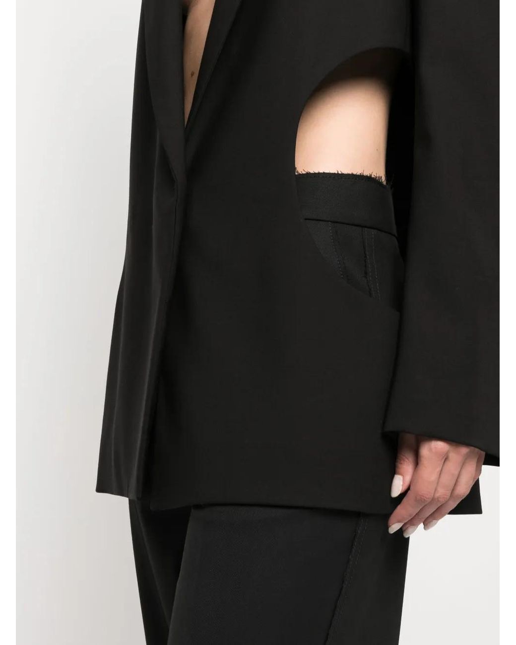 Gauchère Black Blazer Mit Cut-Outs