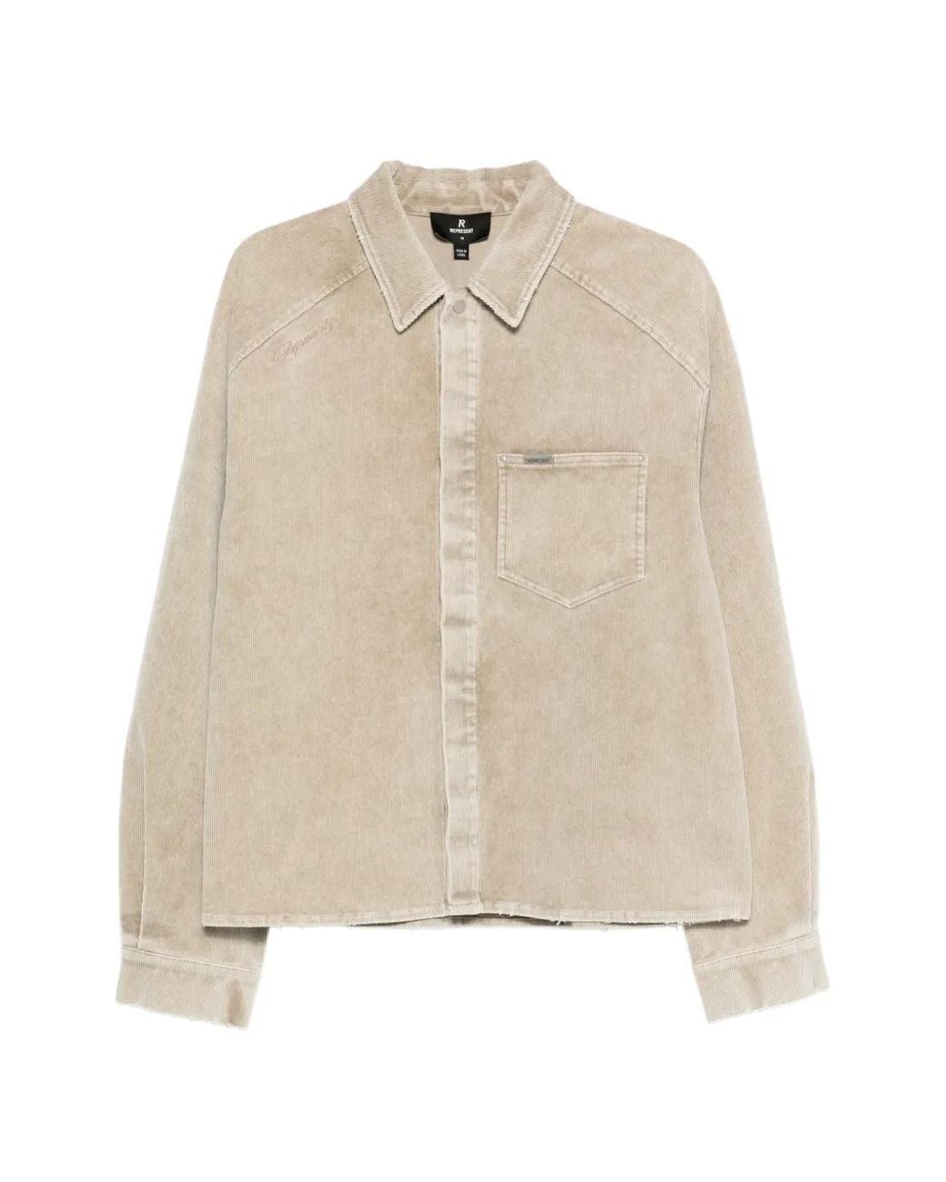 Represent Sierra Cord Hemd in Natural für Herren