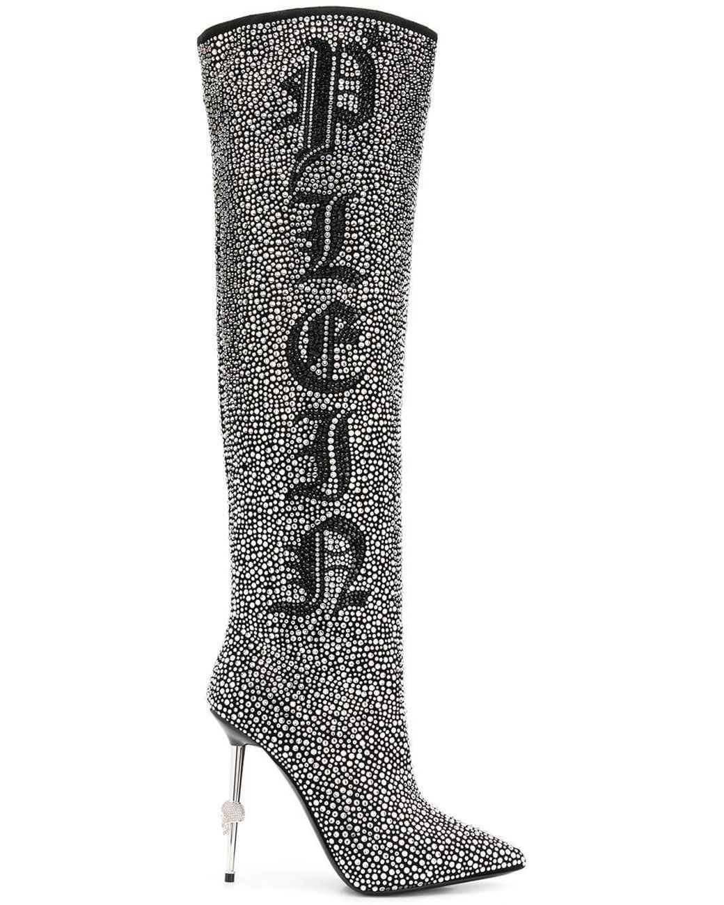 Philipp plein sales crystal boots