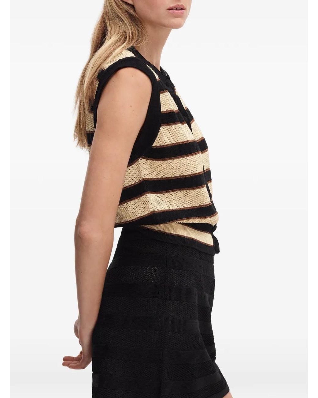 Eres Intervalle Pointelle Gebreide Mini-Rok in het Black