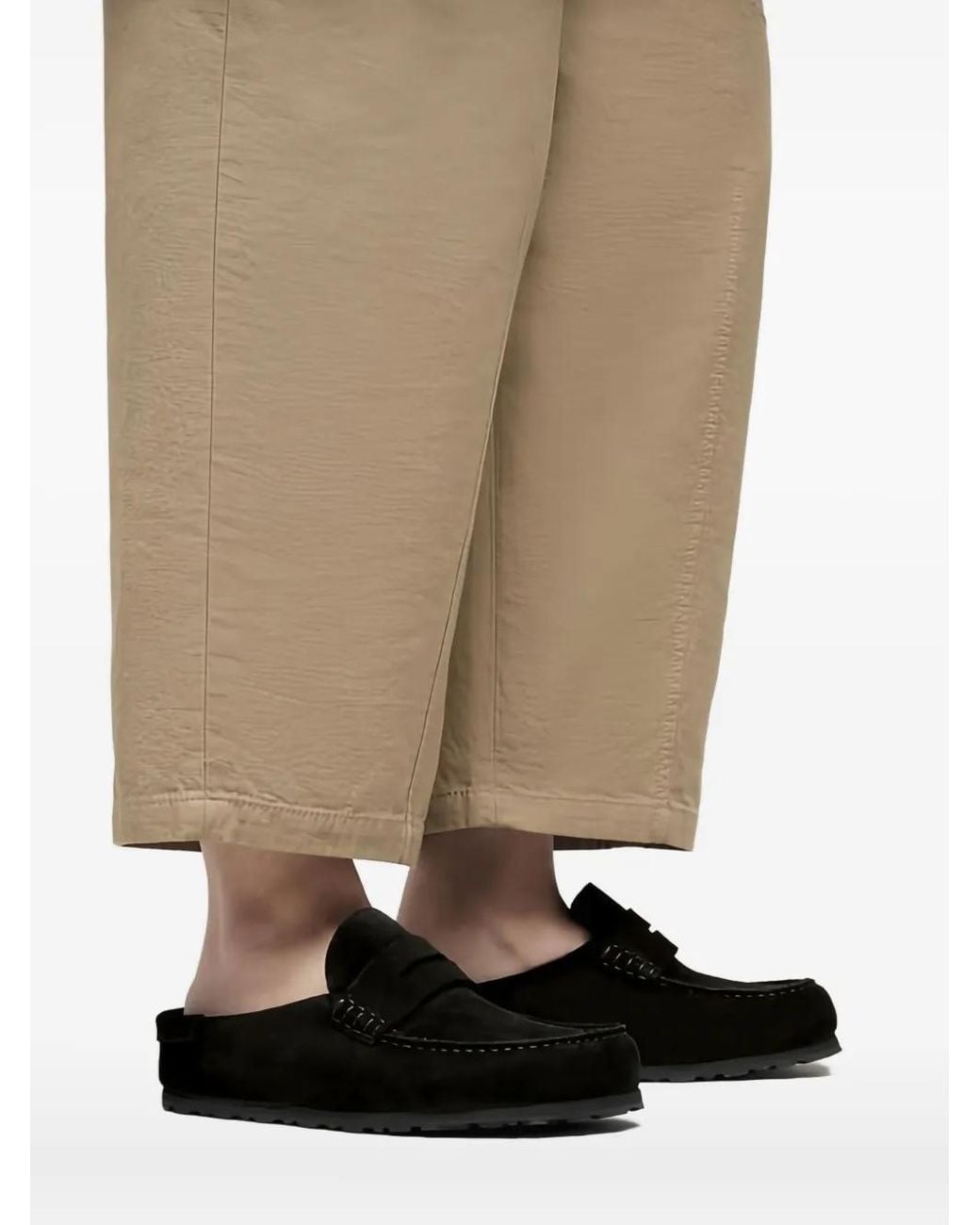 Birkenstock Black Naples Wrapped Clogs