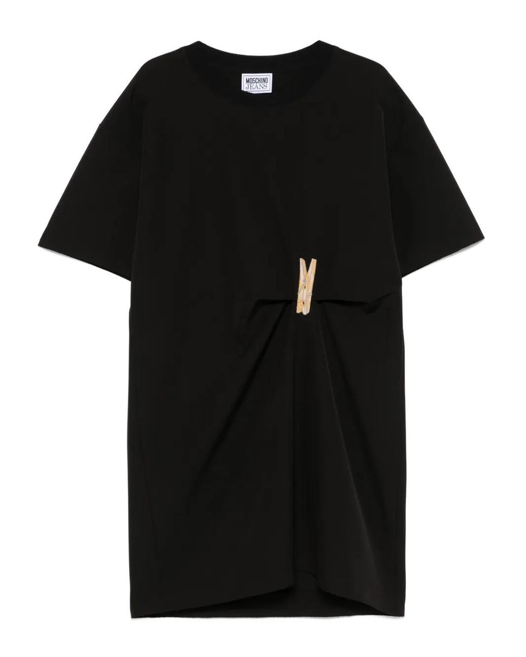 Moschino Midi-Jurk Met Patch in het Black