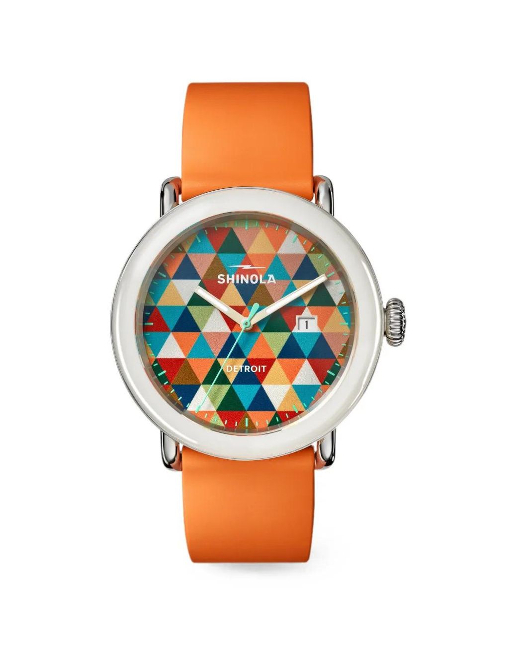 Shinola Orange Detrola 41Mm Watch