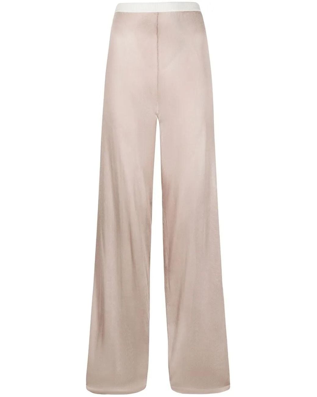 Maison Margiela White Elasticated Knitted Trousers