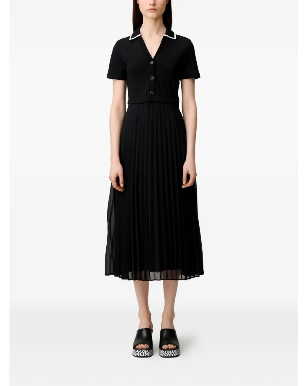 Claudie Pierlot Black Flowy Dress