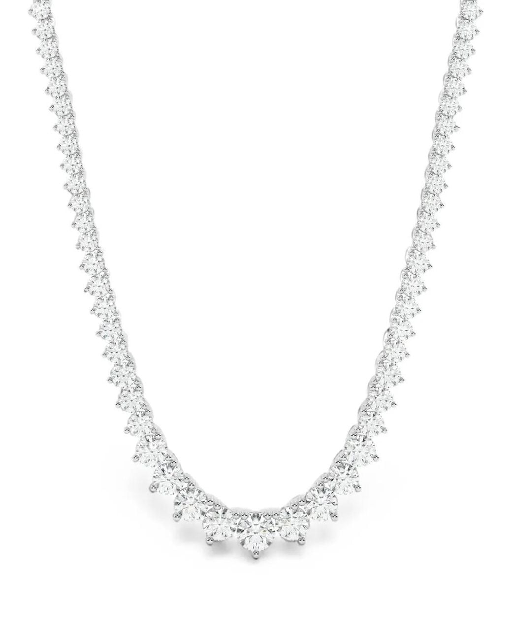 Diamond Essentials White Lab-Grown Diamond Graduated Necklace