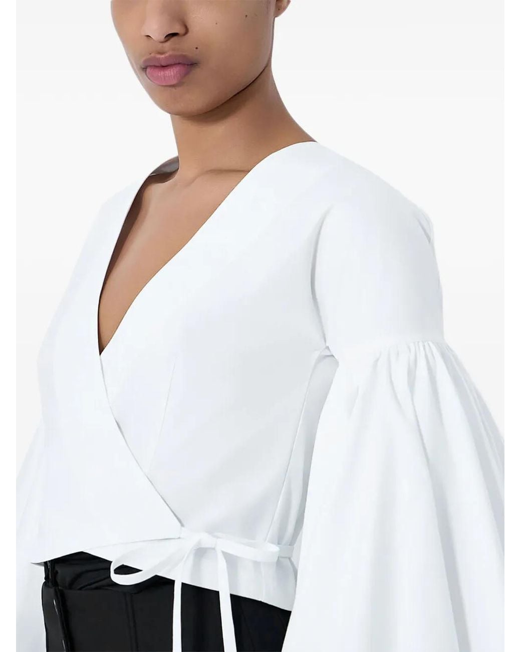 Jacquemus White Wrap Top