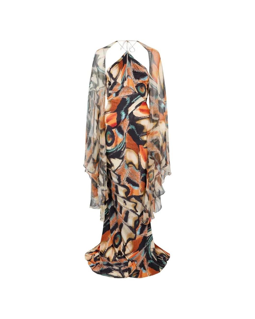 Roberto Cavalli White Open-Back Maxi Dress