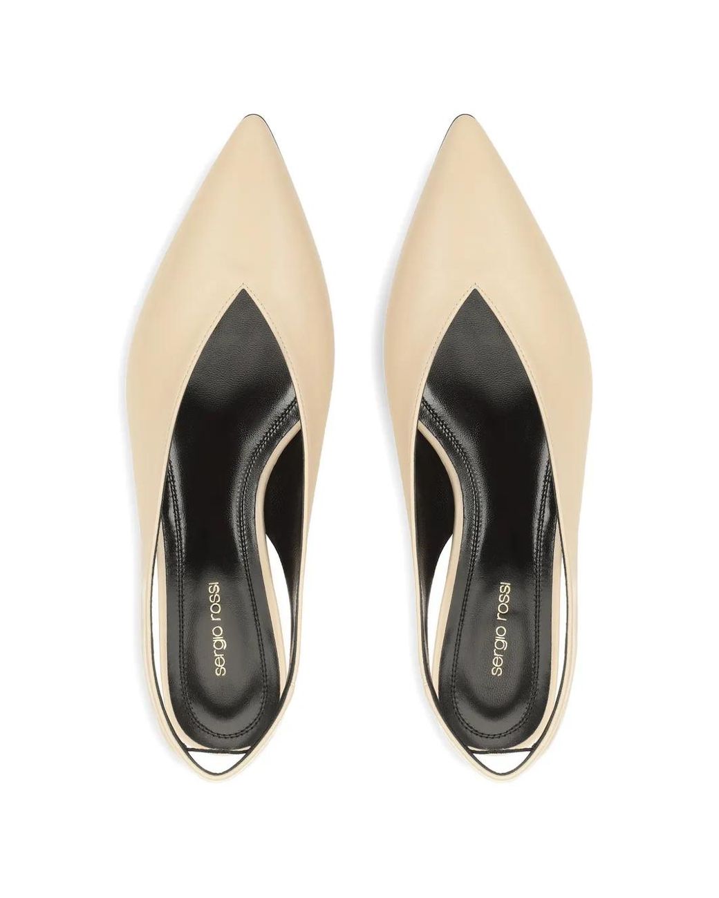 Sergio Rossi Natural Point-Toe Pumps