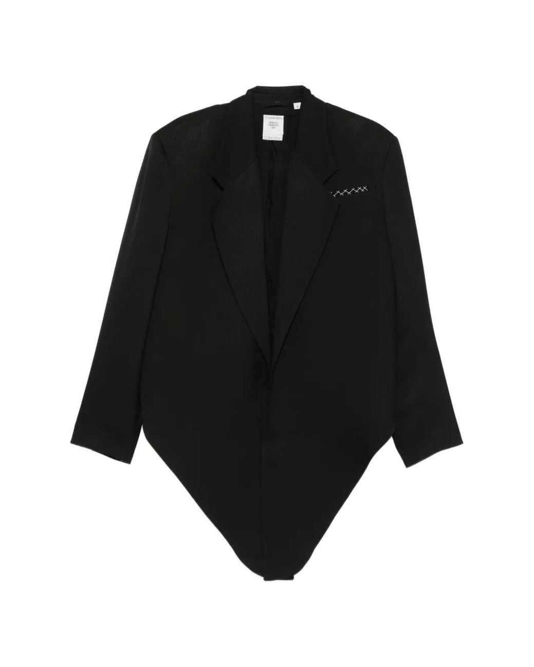 Calvin Klein Black Petunia Asymmetric Oversized Jacket