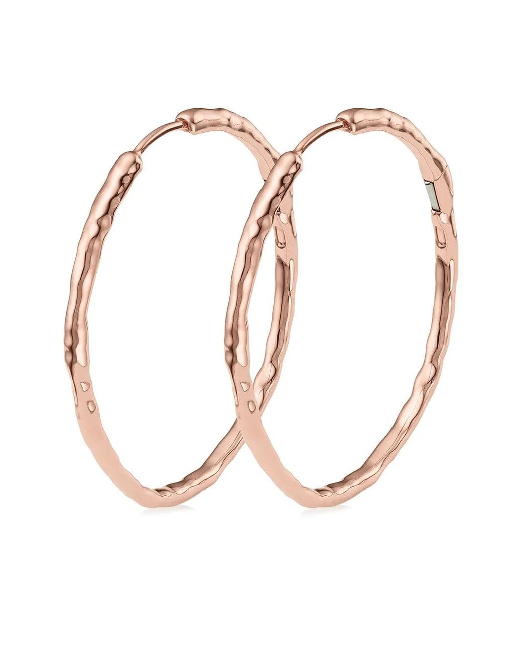 Monica Vinader White Siren Muse Large Hoop Earrings