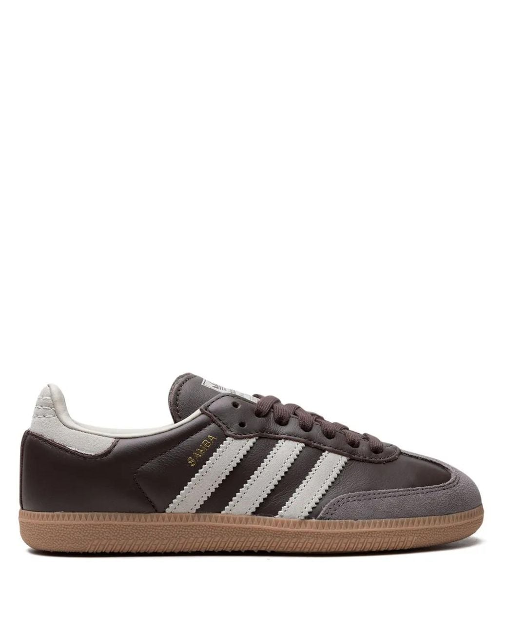 Adidas Brown Samba Og Stripe Sneakers for men
