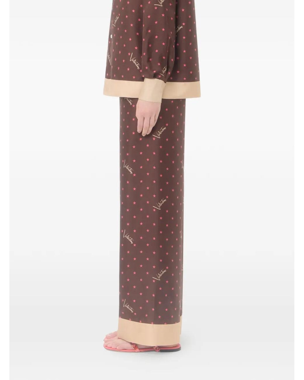 Valentino Garavani Purple Stelline Firma Starry Twill Trousers
