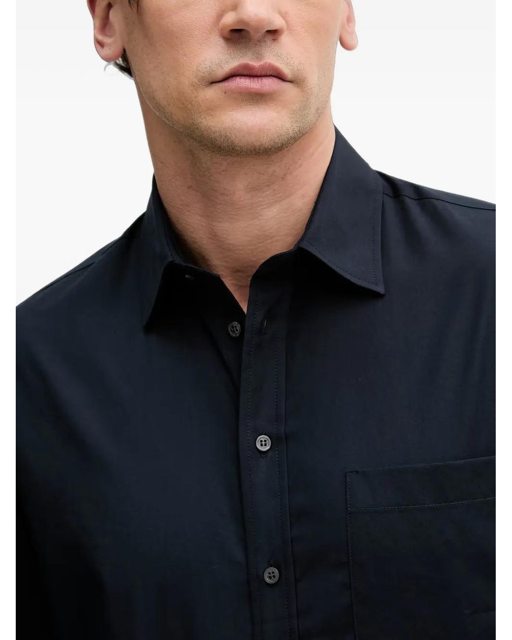 Sisley Blue Chemise À Poches Poitrine for men