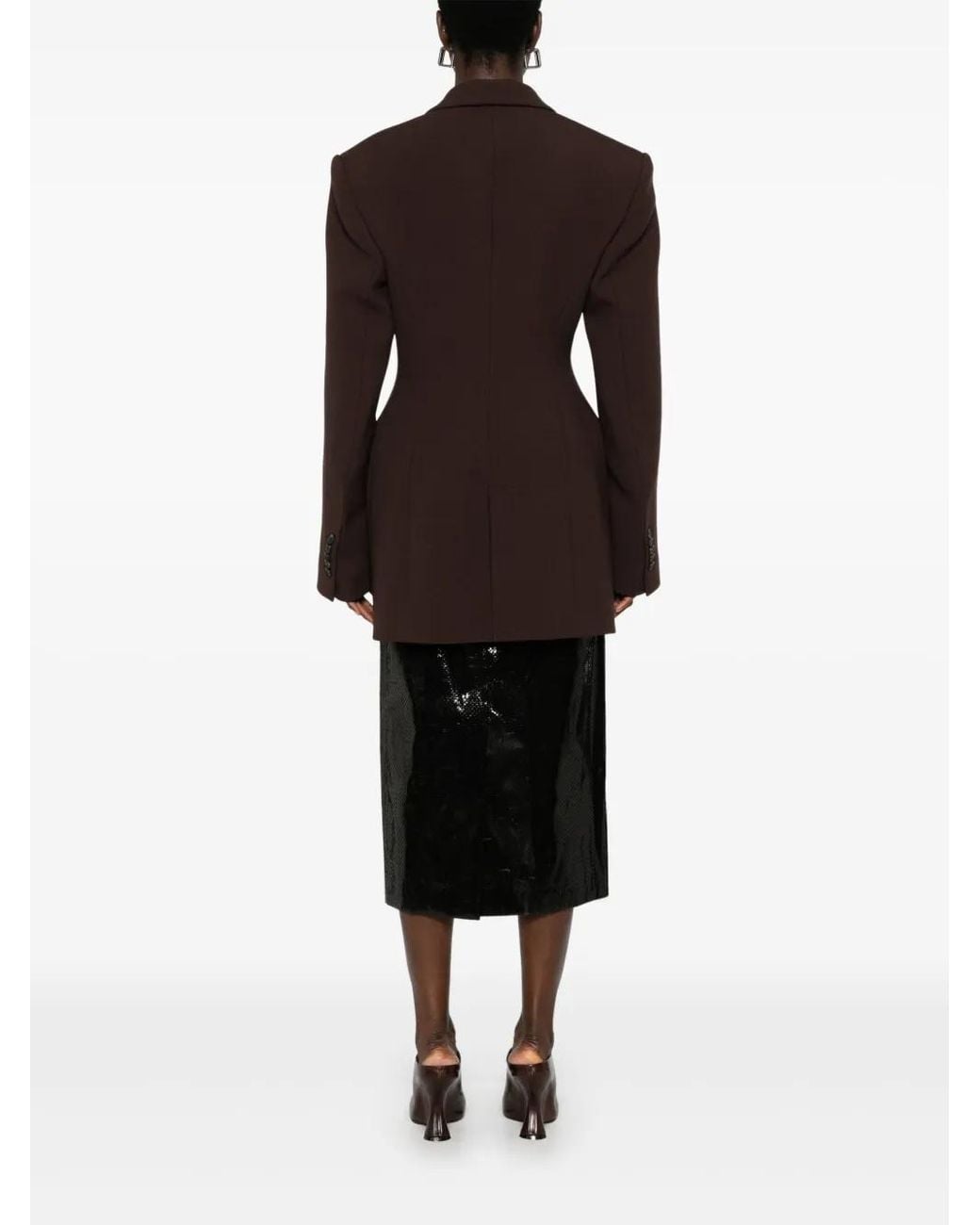 Wardrobe NYC Brown Longline Blazer