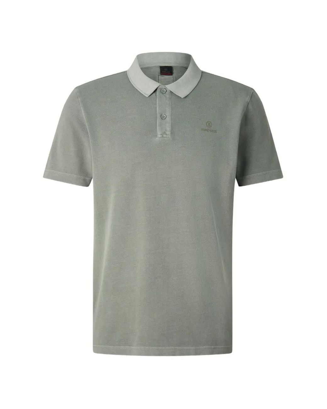 Bogner Fire + Ice Gray Ramon Short-Sleeve Polo Shirt for men