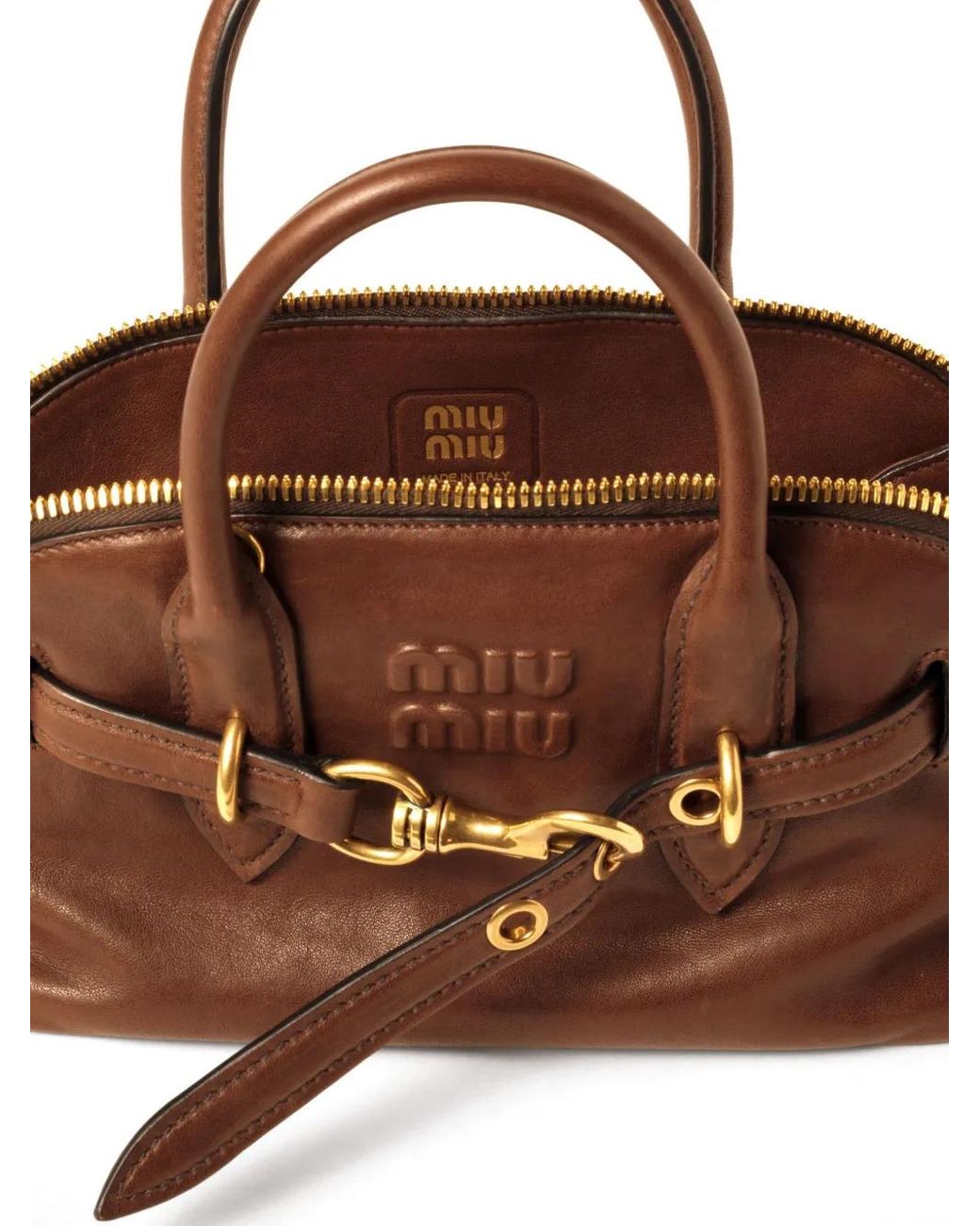 Miu Miu Brown Aventure Shoulder Bag