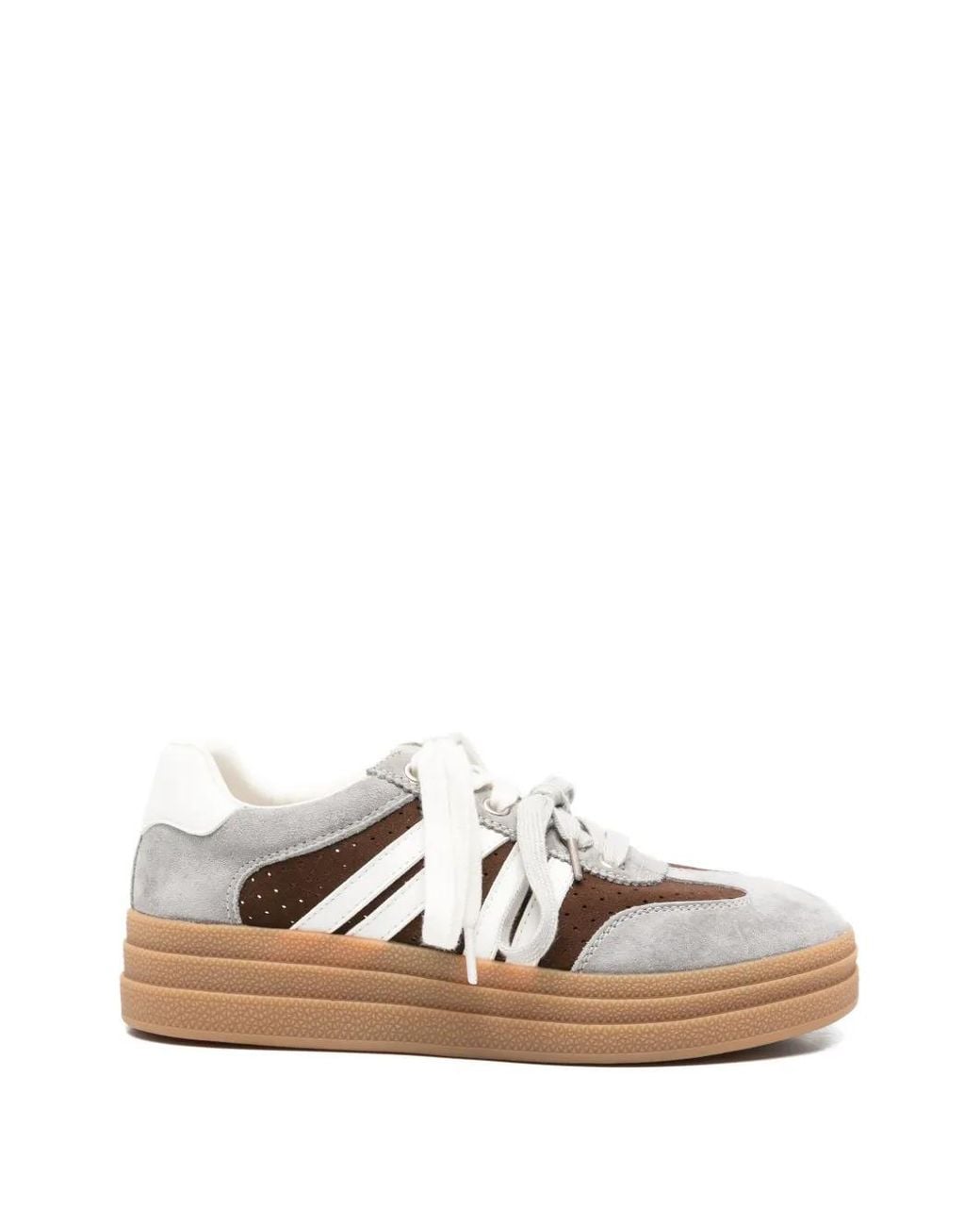 SERGIO MORETTI FIRENZE White Perforated Panelled Sneakers