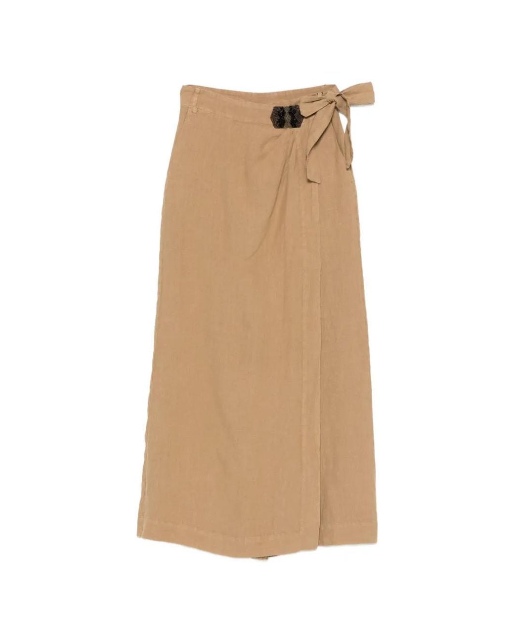 Bazar Deluxe Natural Beaded Tie Trousers