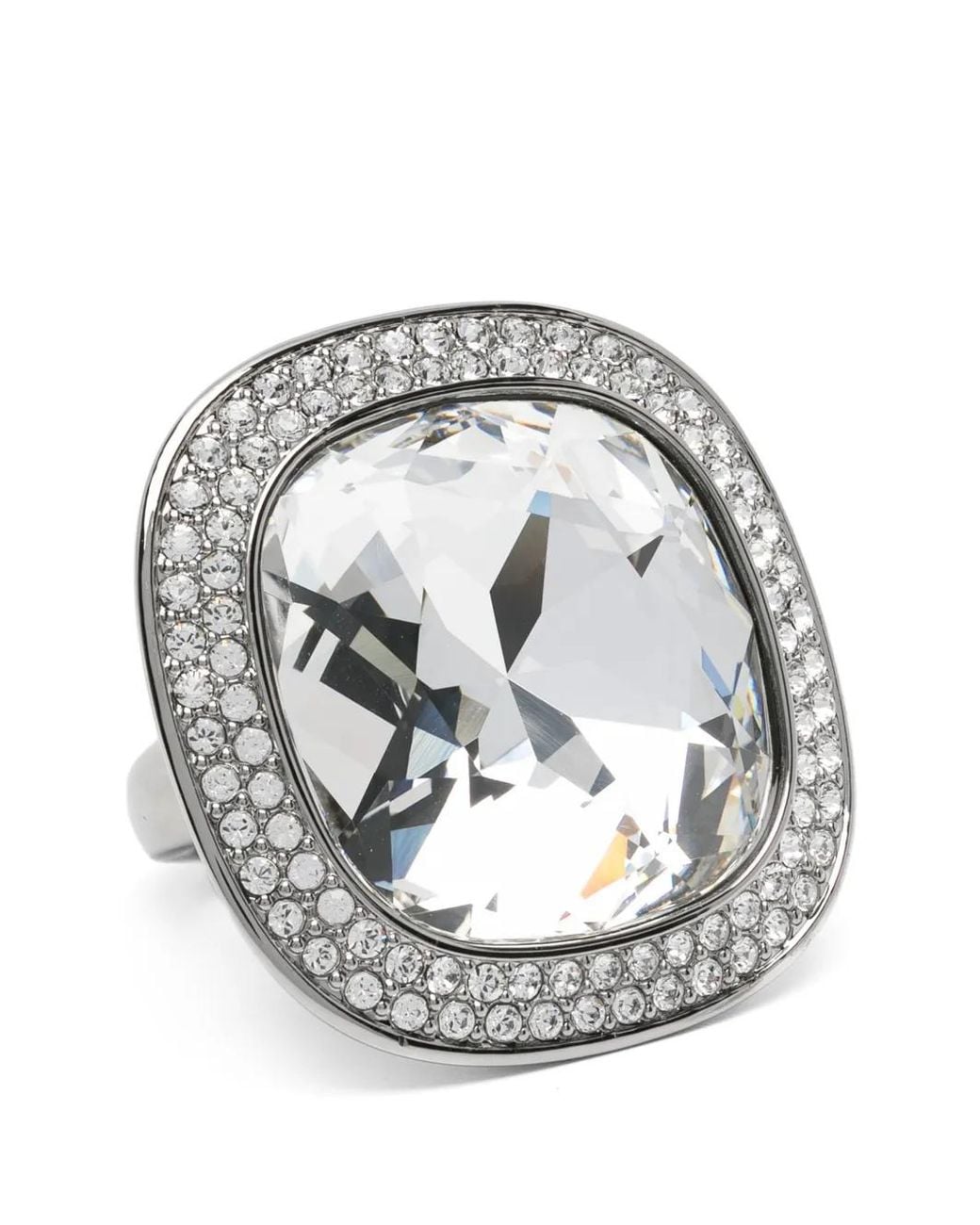 Swarovski Metallic Una Angelic Cushion-Cut Ring