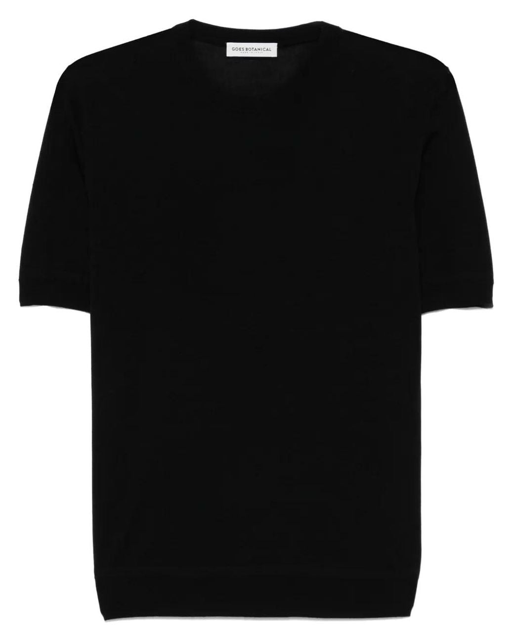 GOES BOTANICAL Black Finezza T-Shirt for men