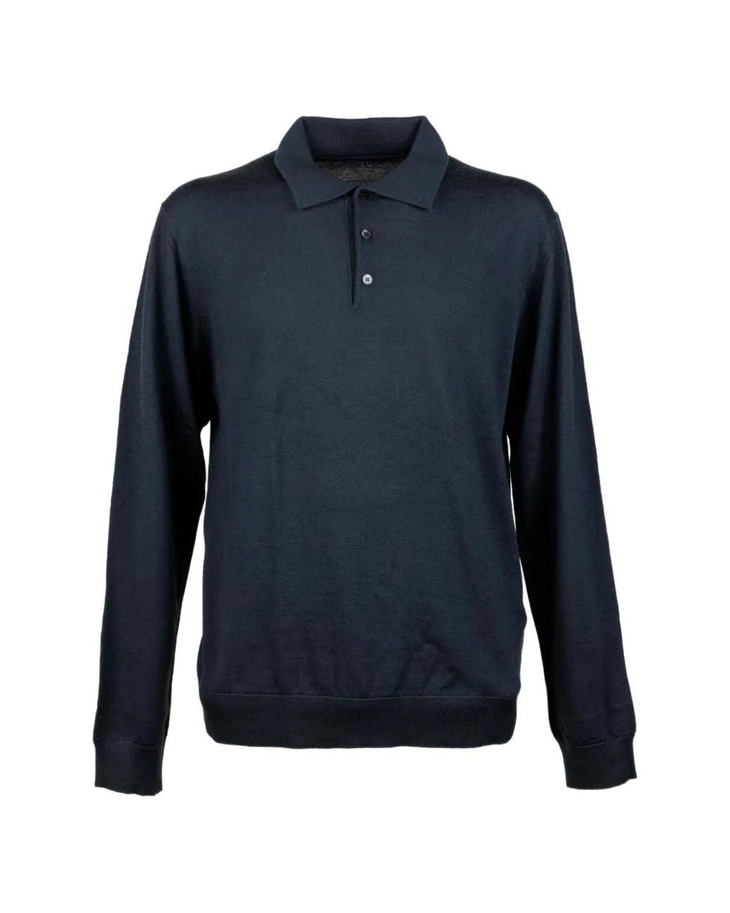 Cruna Blue St Germain Long-Sleeve Knitted Sweater for men