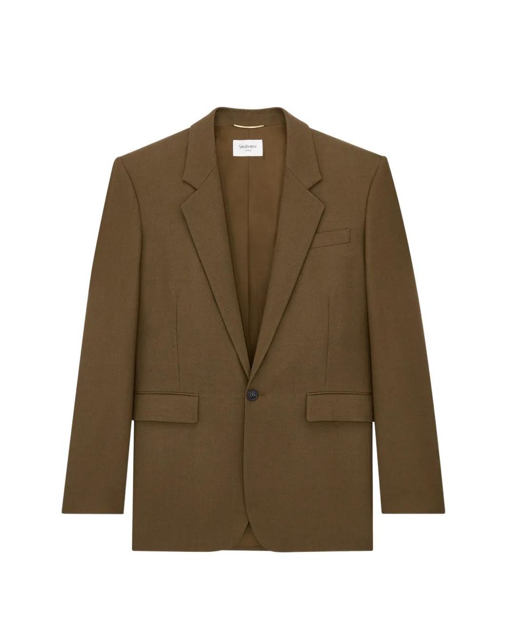 Chaqueta Con Botones Saint Laurent de color Green
