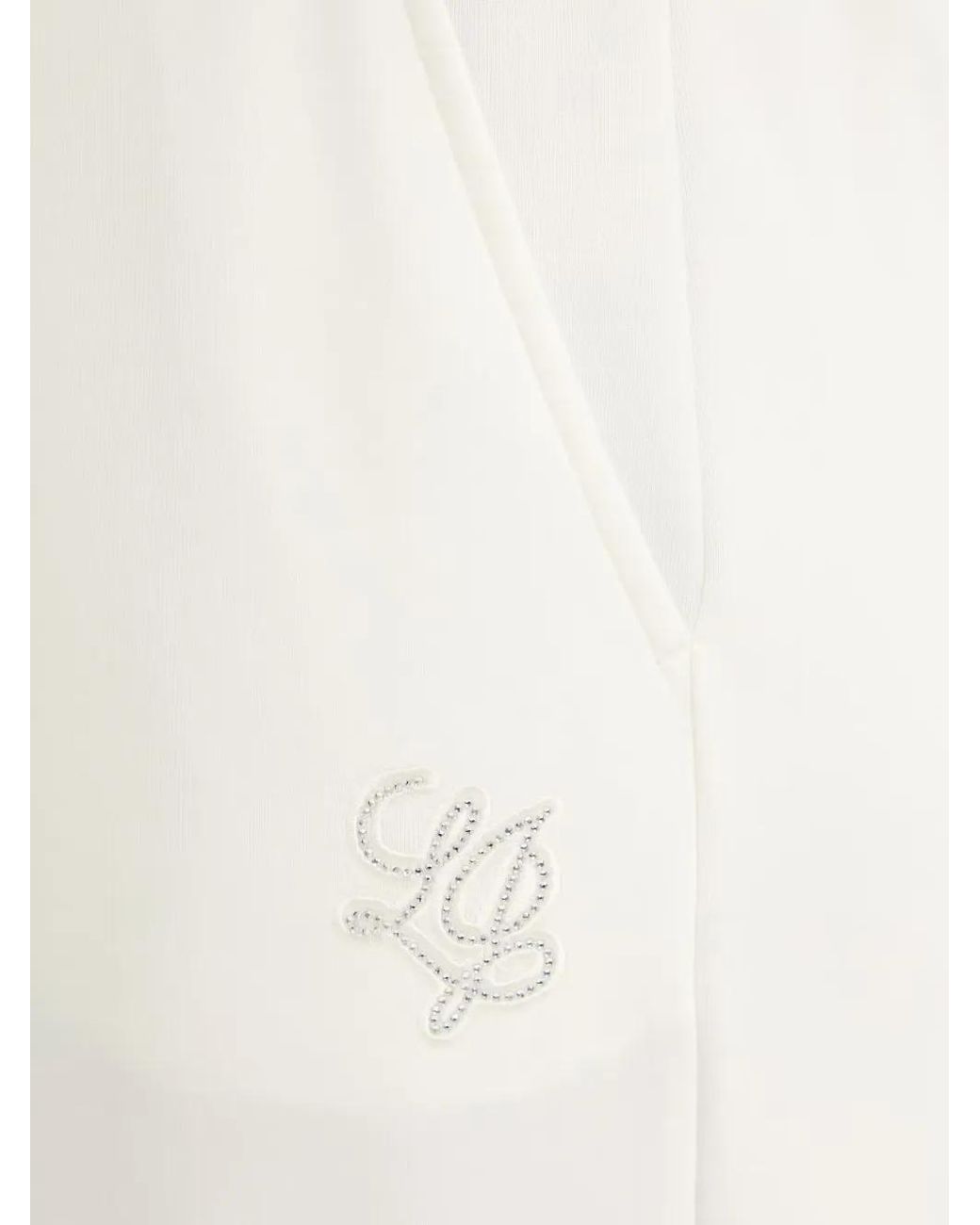 Pantalon De Jogging Ample À Patch Logo Liu Jo en coloris White