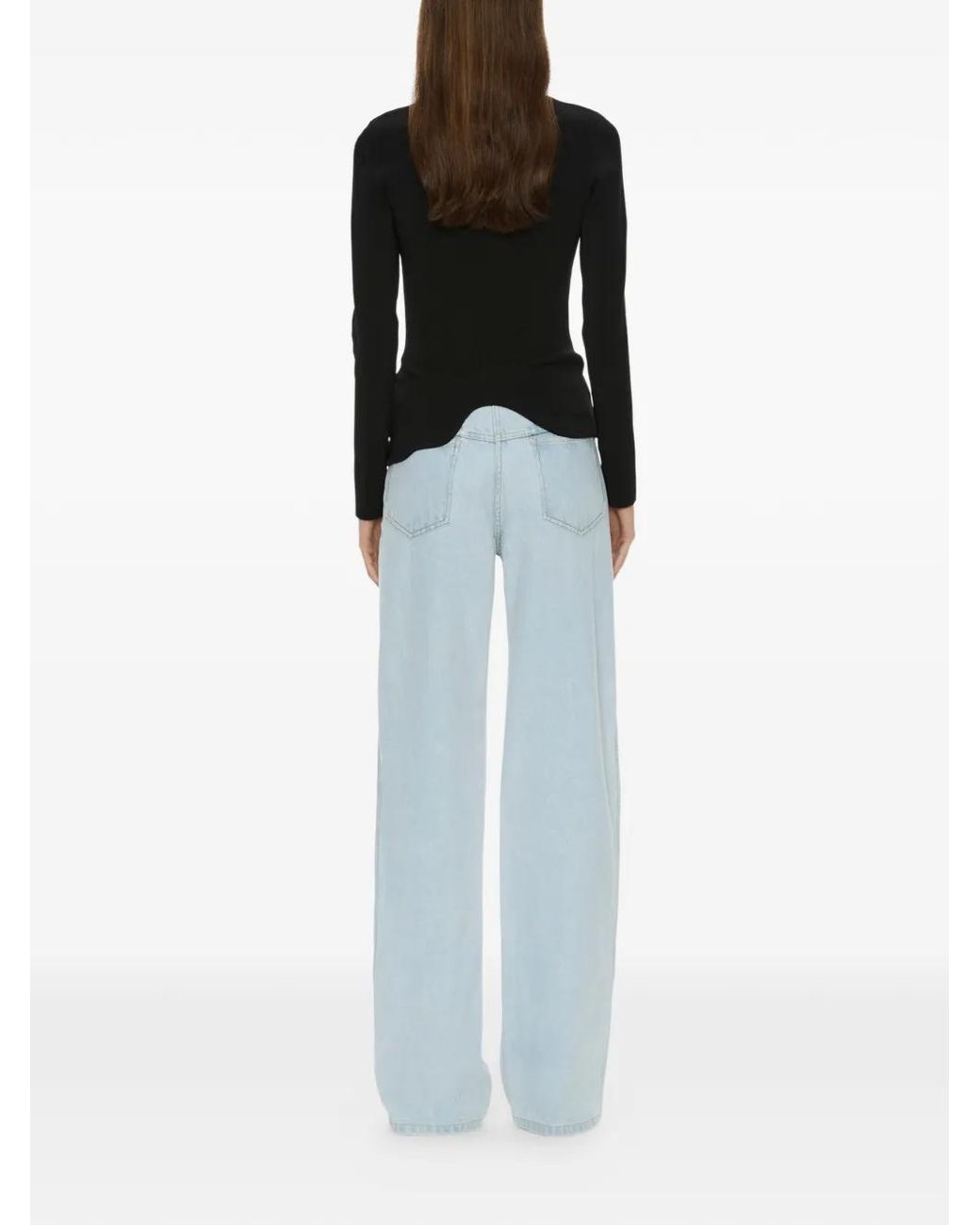 Christopher Esber Black Maparadita Long Asymmetric Top