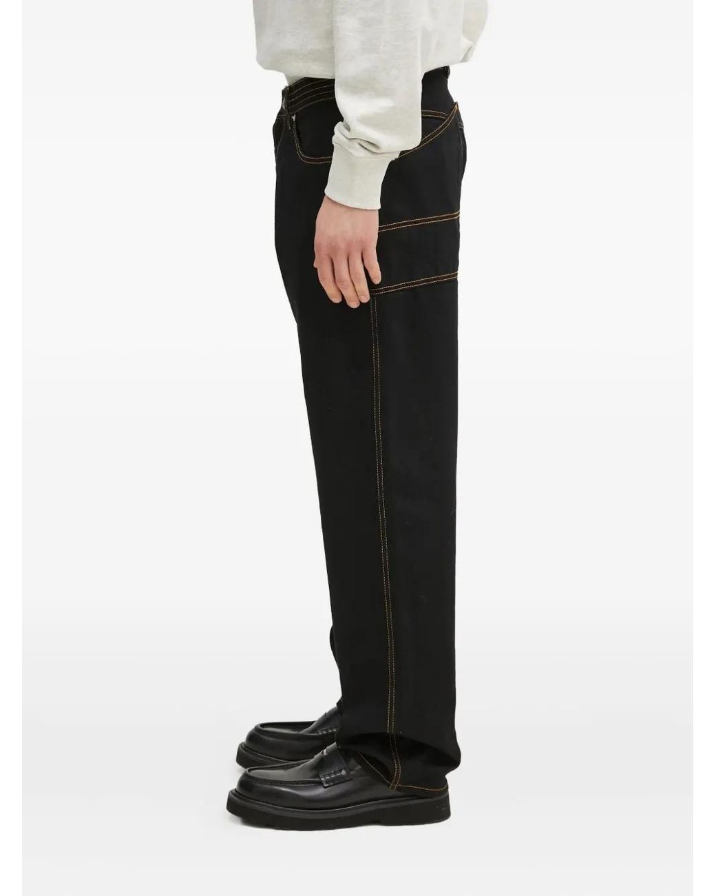 KENZO White Cargo Jeans for men