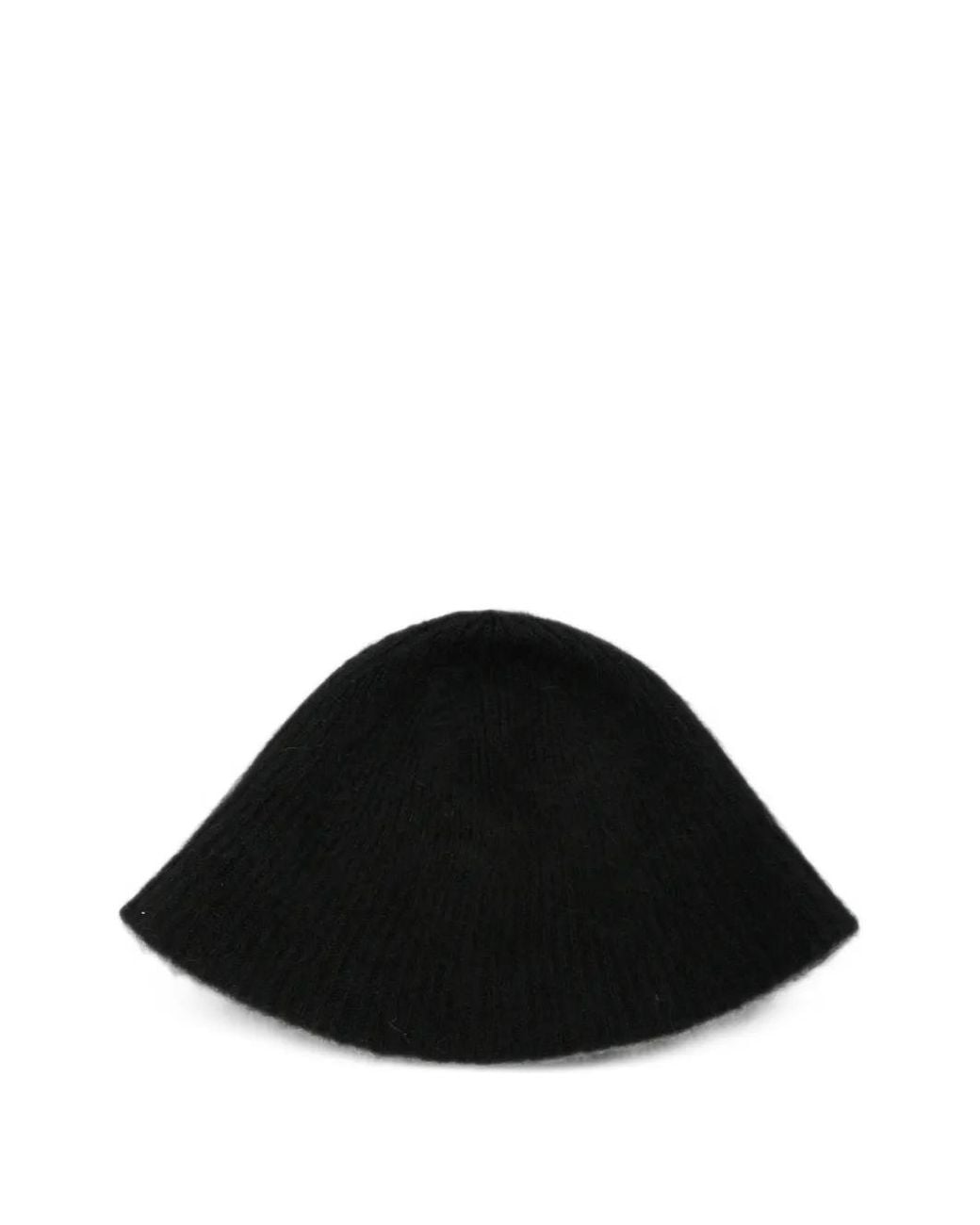 Drykorn Black Kapsika Brushed Ribbed-Knit Bucket Hat