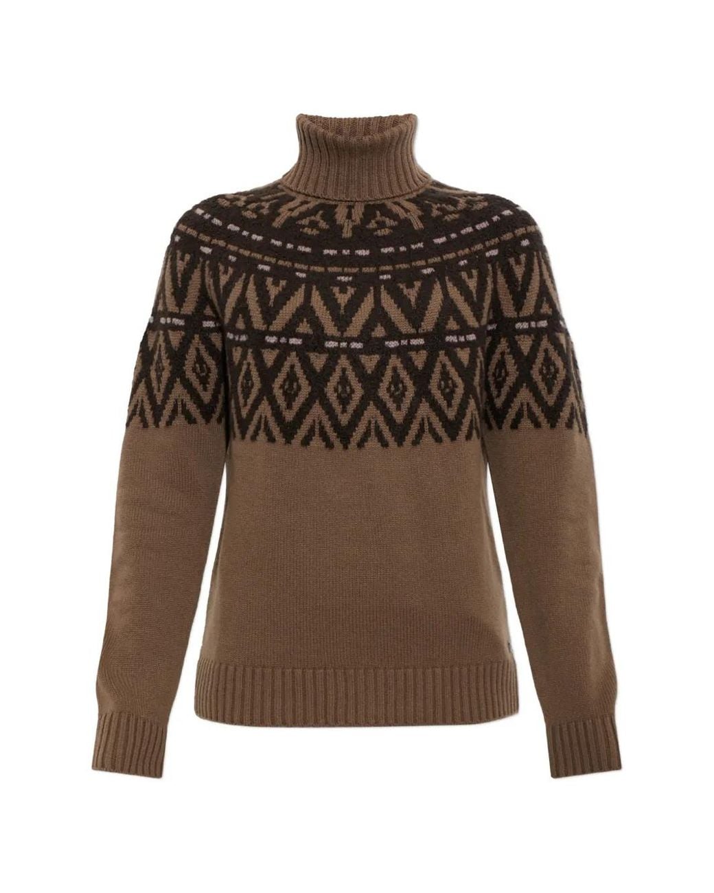 Bogner Brown Pull Roxter En Maille Intarsia for men