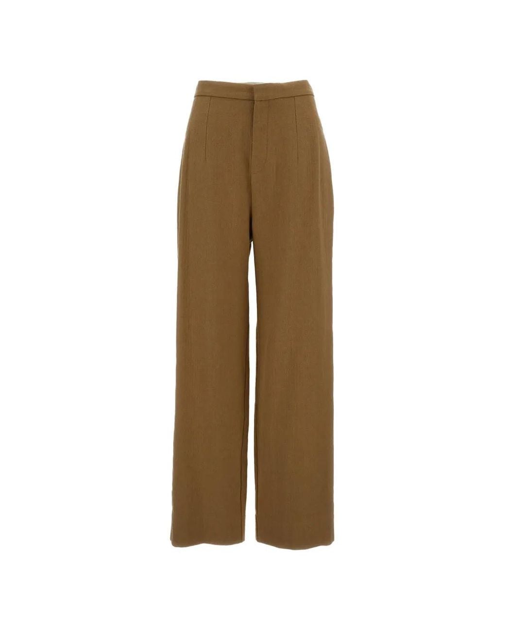 Jejia Natural Wide-Leg Trousers