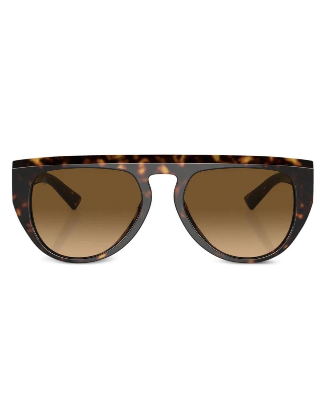 Ferrari Brown Oval-Frame Sunglasses