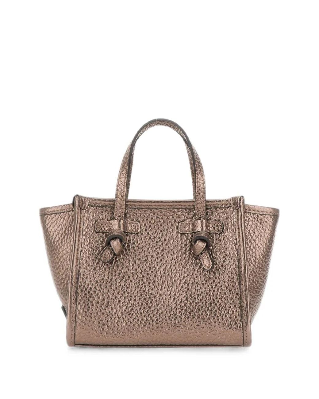 Gianni Chiarini Brown Small Miss Marcella Leather Tote Bag