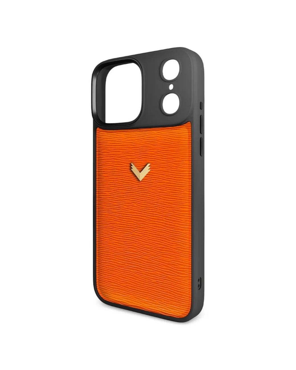 Velante Orange Coque D'Iphone 17 Pro Max En Cuir Grainé
