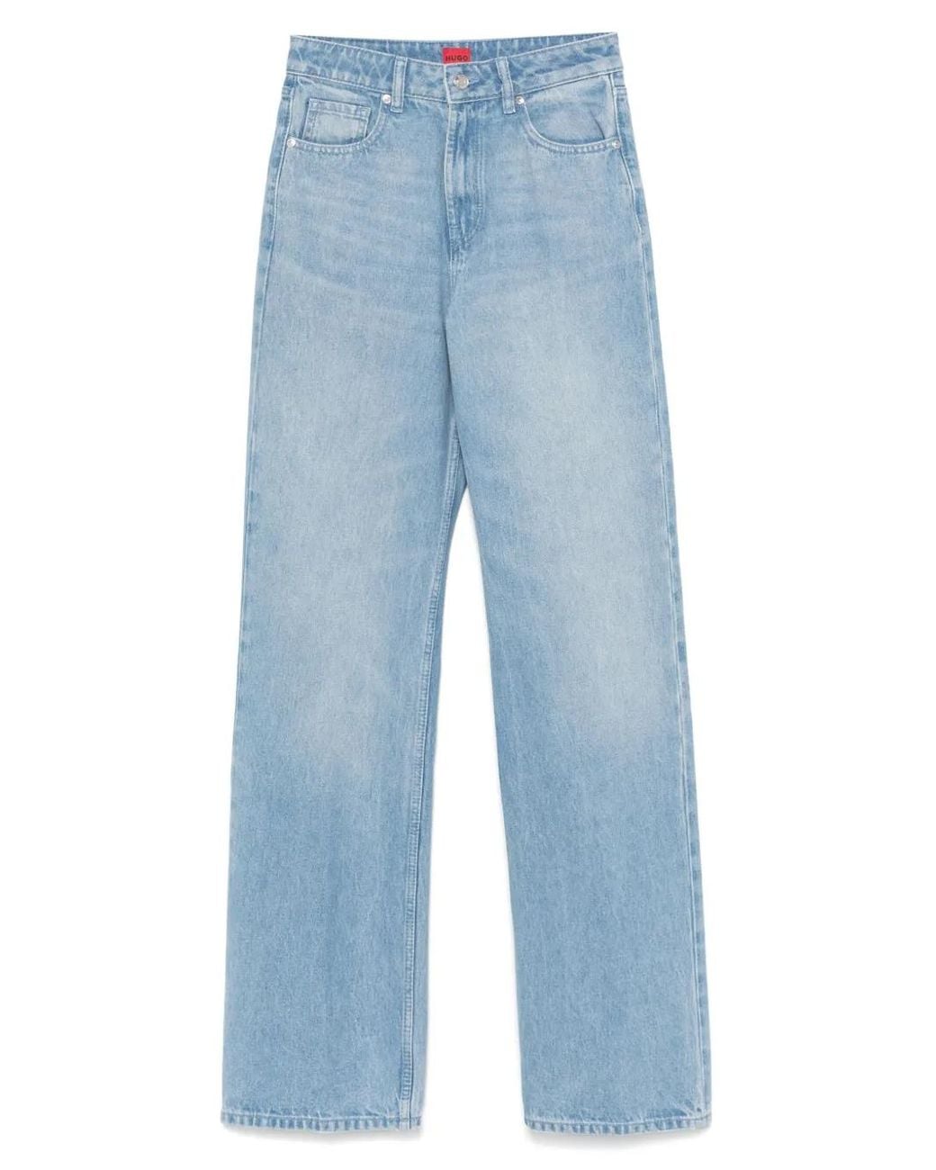 HUGO Blue Straight-Leg Jeans