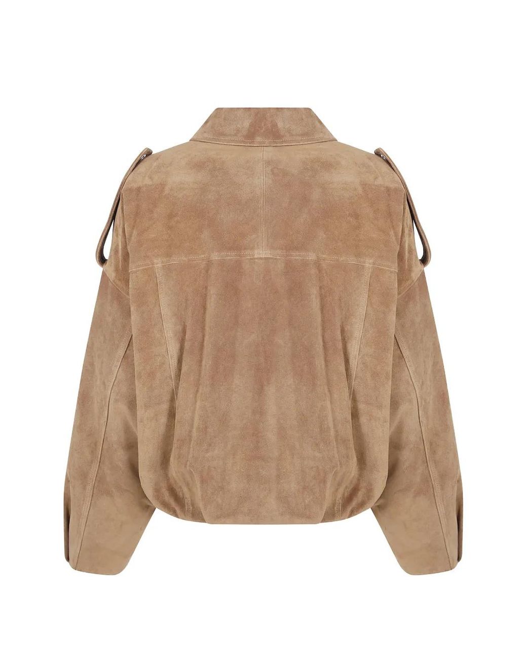 Emmeci Natural Adele Suede Epaulette Jacket