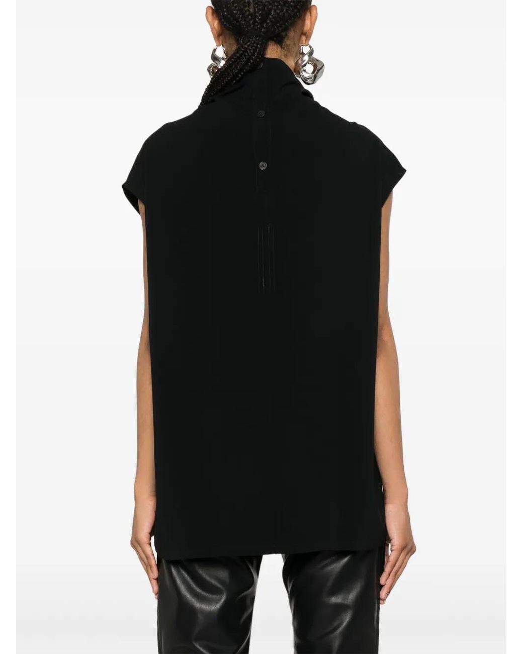 Rick Owens Black Edfu T Sleeveless Top