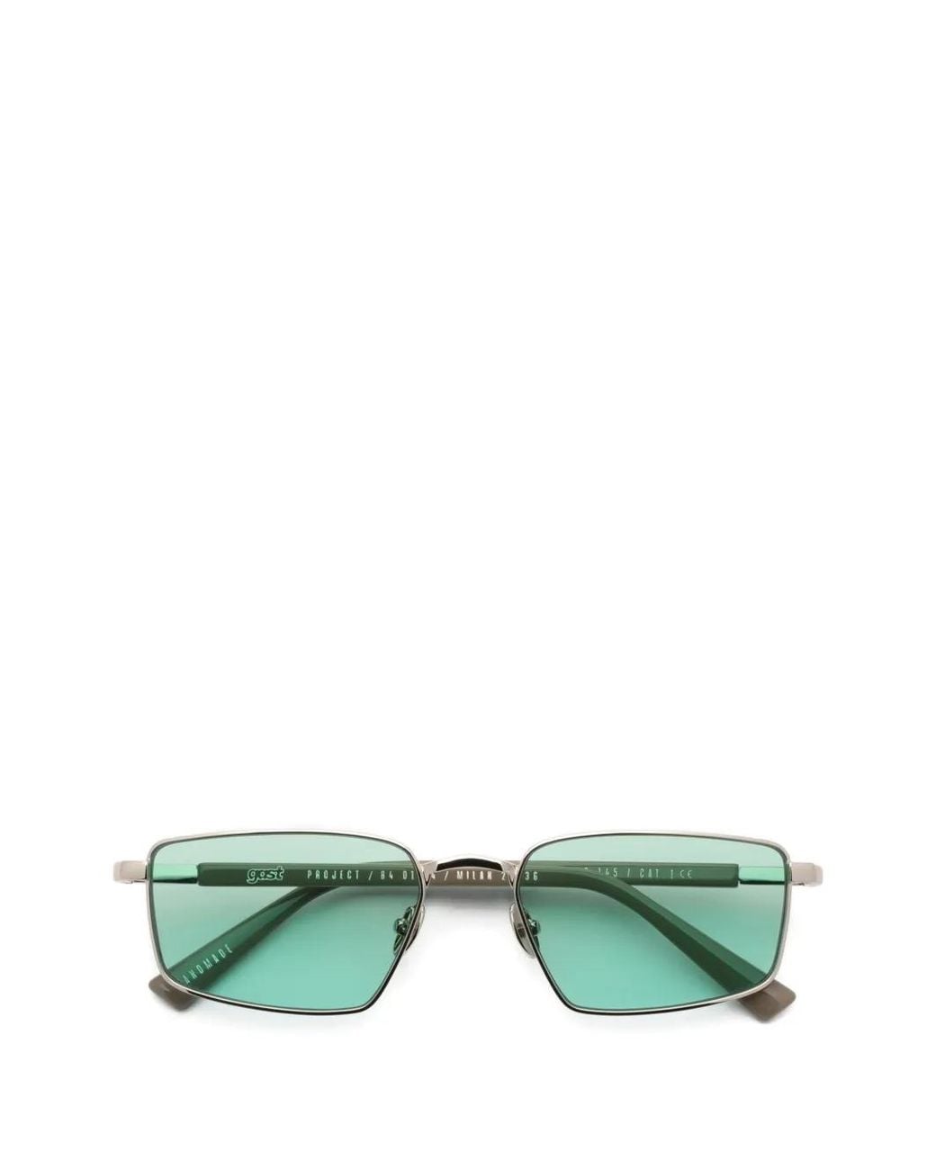 Gast Green Lunettes De Soleil Veyra À Monture Géométrique