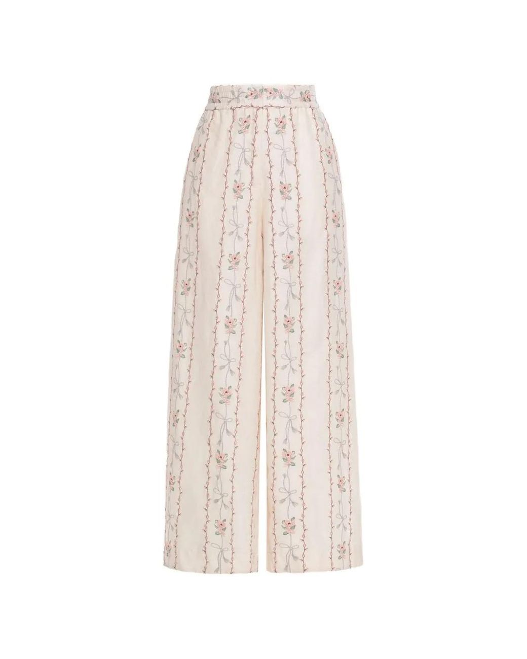 Agua Bendita White Tota Navegante Trousers